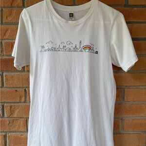 HRC White Graphic T-Shirt with Provincetown Design